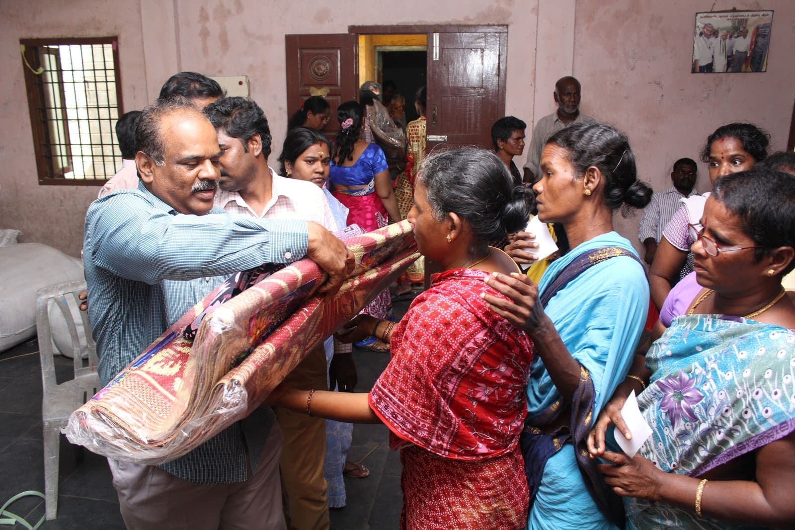 The CHES team providing practical support to women in the community