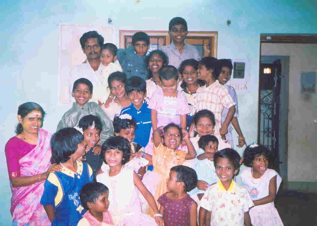 An archival gathering of children and caregivers in the early CHES years
