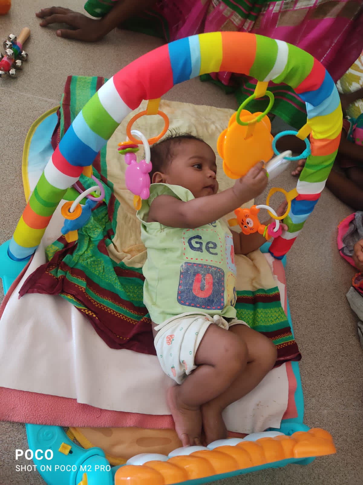 A child receiving care through a CHES health support programme